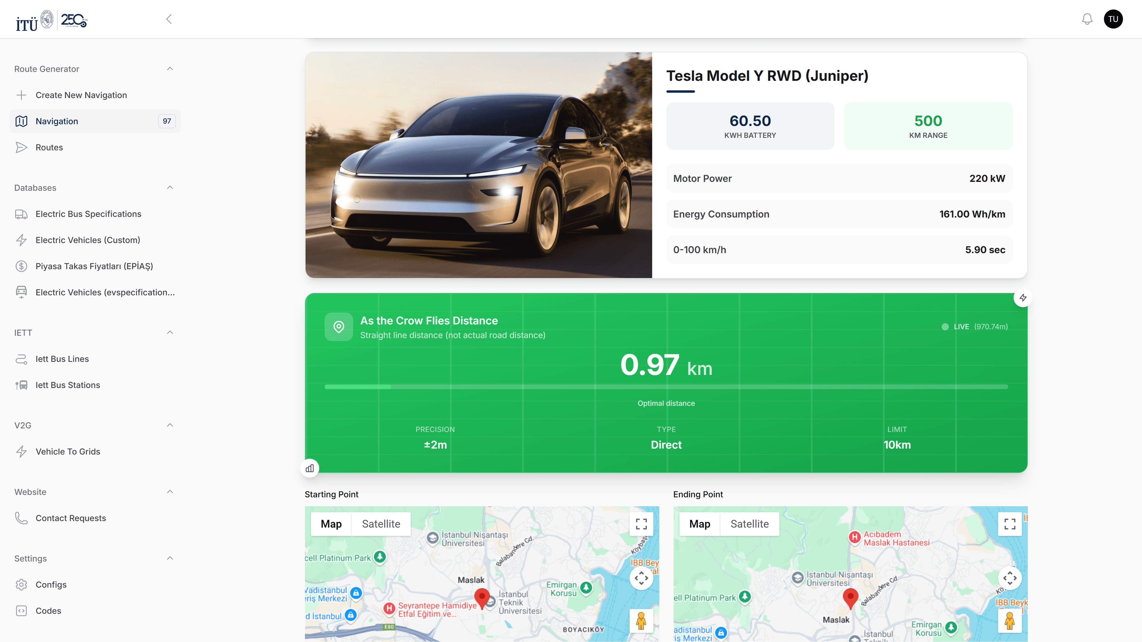 Route Generator screenshot